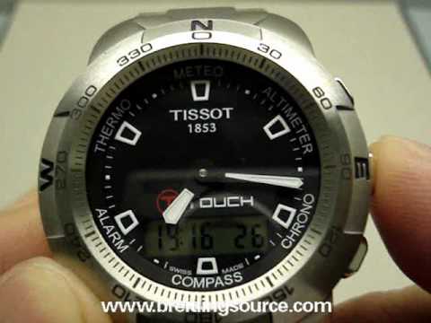 comment regler une montre tissot t touch