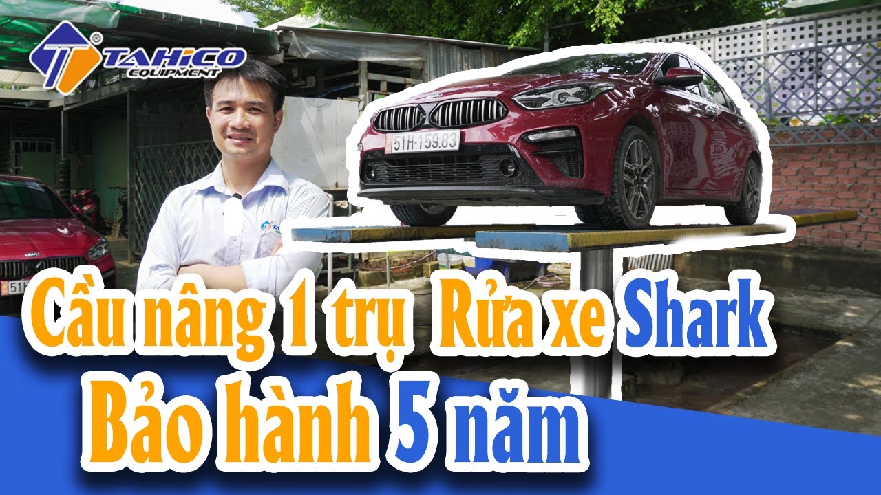 Lắp đặt trọn gói cầu nâng 1 trụ rửa xe ô tô Đà Nẵng 4