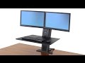 Ergotron WorkFit-SR Sit-Stand Desktop Workstation