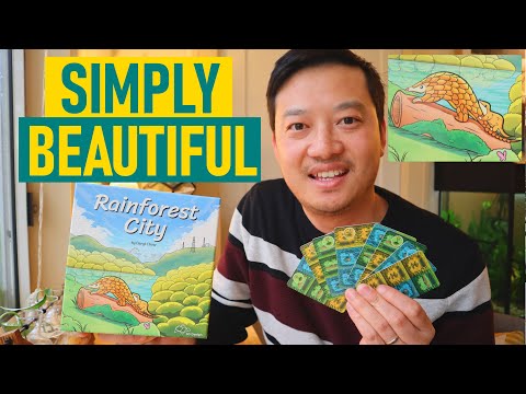 A Beautiful Board Game For Beginners - Rainforest City Review!