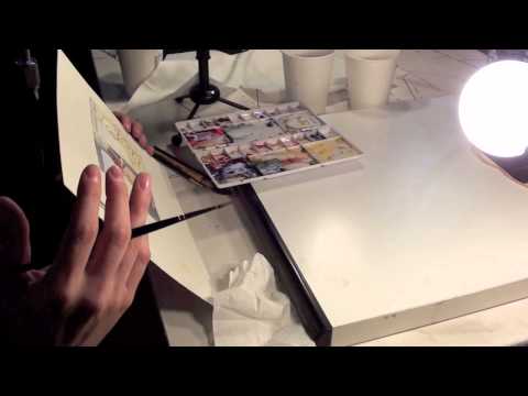 Sarah Glidden: Watercolor for Comics, part 2 of 3