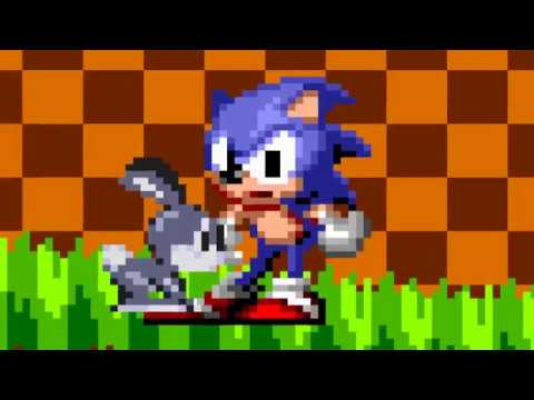 Sonic in Green Hill Zone [Sprite Animation/2K Special]