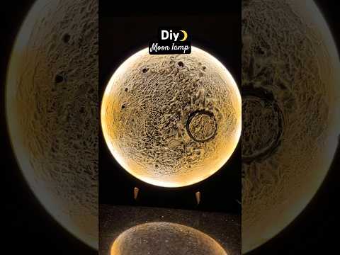 Viral Diy Moon lamp 🌙  Diy moon ✨ Moon lamp making #moonlamp