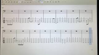 【楽譜】神聖かまってちゃん8月の駅のベースTAB譜を作ってみました