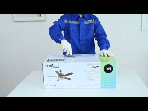 Vídeo de Ventilador DC 30W Silencioso | Fabrilamp / Abrila BRAW | 106.7cm | Ref: 181891536 | LUZGURU