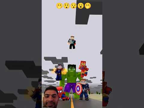 minecraft zombie marvel team vs dc team fight #minecraft #marvel #minecraftfigures #shorts #bedrock