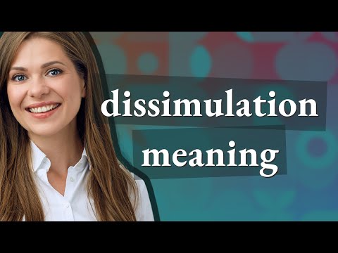 Dissimulation | meaning of Dissimulation