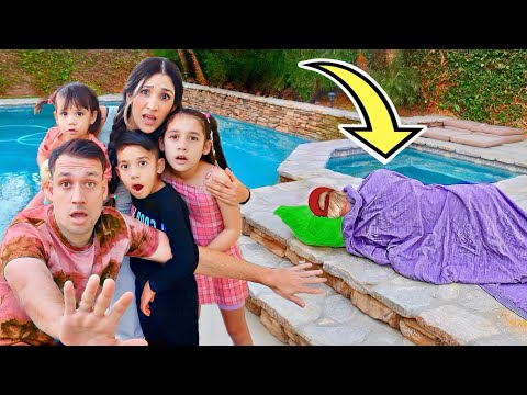 We found a guy SLEEPING in the GARDEN of our HOUSE!!