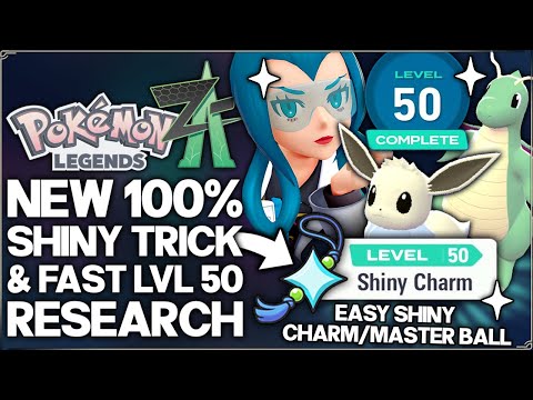 Pokemon Legends Z-A - New 100% OP Shiny Spawn Trick & Fast Easy Shiny Charm Level 50 Research Guide!