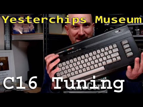 Commodore C16 - TUNING - JiffyDOS und 64K RAM - Hardwarespende - Yesterchops Museum Haingrund