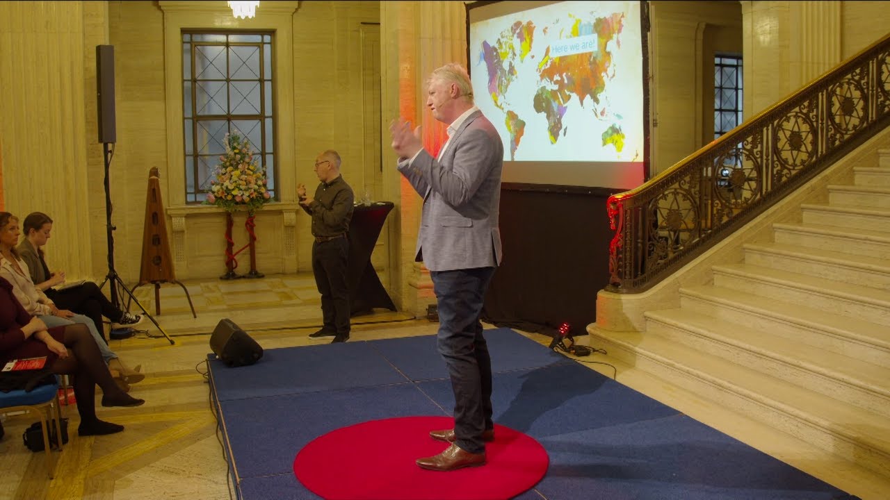 Mark McCormack on stage