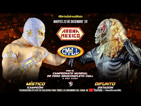 CMLL HIGHLIGHTS  23 DE DICIEMBRE 2025 || MÍSTICO (C) VS DIFUNTO (R)
