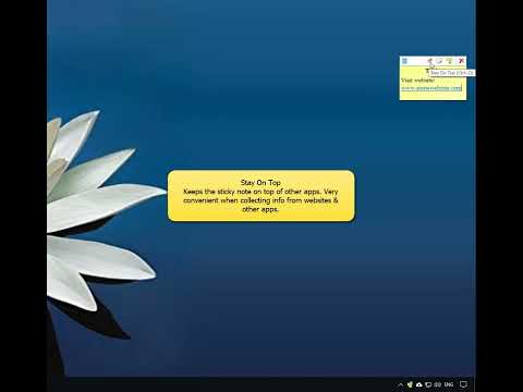Creating desktop sticky notes