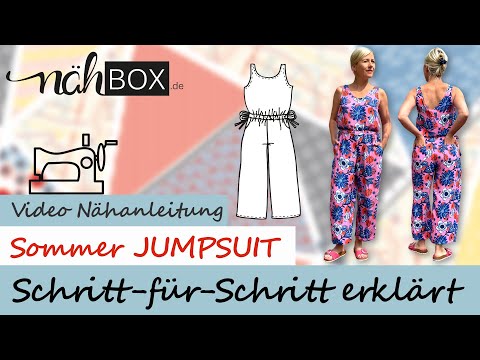 Komplette Nähanleitung für Sommer Jumpsuit Overall Einteiler