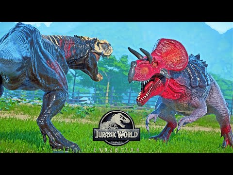 Ultimasaurus Attempts to Escape from Isla Nubar & Fights -  Jurassic World Evolution Dinosaurs