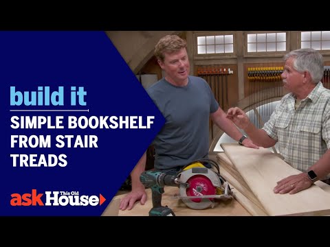 Simple Bookshelf from Stair Treads | Build It | Ask This Old House
