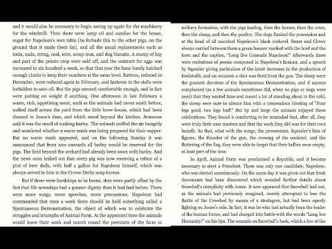 Animal Farm, Chapter 9 Full Text Audiobook