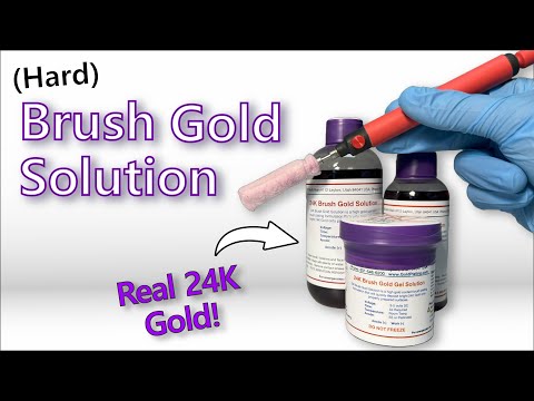 24K Brush Gold Solution in the Electroplating Process