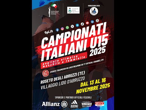 CAMPIONATI ITALIANI M/F U15 2025 | DAY 2 RING A