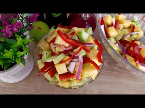 🍍💝"Prepárate para sorprenderte con esta receta de ensalada de pepino. ¡Te encantará!" 🤤