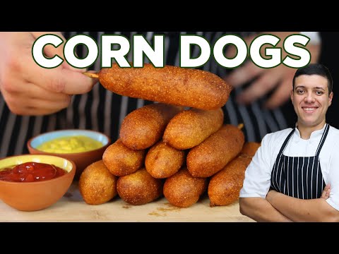 How to Make Corn Dogs | Recipe by Lounging with Lenny