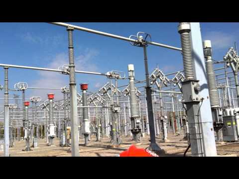 500kV Airblast breaker and switch opening