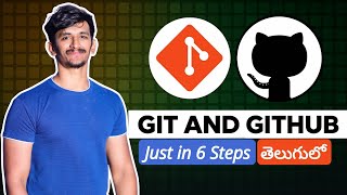 Download the video "Git & GitHub Full Course in 6 Easy Steps with Real Examples | Git & GitHub in Telugu"