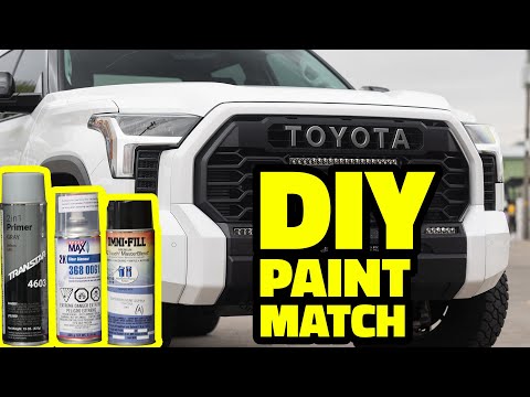 How To DIY Color Match w/Spray Can On the Cheap | 2022 Toyota Tundra Grille Surrounds