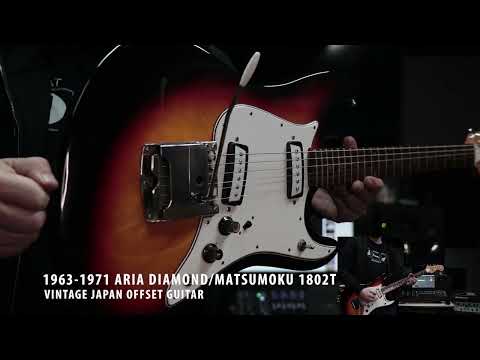 KILLER PLAYER Aria 1802T 1968-1975 Japan Surfcaster, Sunburst Electric Guitar! image 14