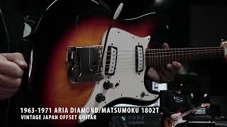 Video thumbnail for Aria Diamond 1802T Matsumoku Japan 1960s Guitar Demo by Stuck Trippin Studios