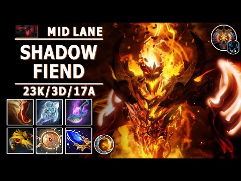 Shadow Fiend Mid Lane | 7.30d | Great Damage with SF | Dota 2 Immortal Gameplay