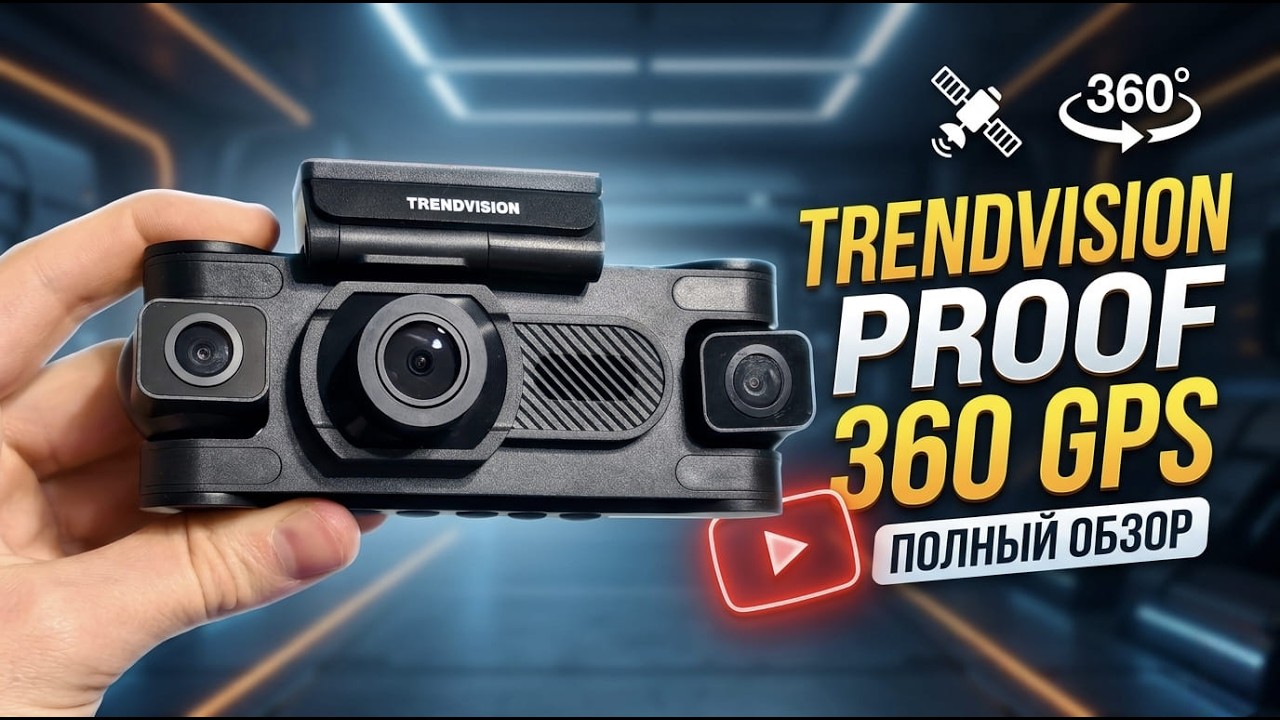 ВИДЕОРЕГИСТРАТОР TRENDVISION PROOF 360 С 4 КАМЕРАМИ - ОБЗОР!