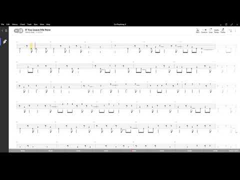 If You Leave Me Now ( Chicago ) ,Tablatura e base Senza Basso - Backing bass track - NO BASS