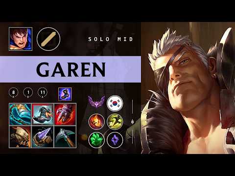 Garen Mid vs Fizz - KR Master Patch 26.04