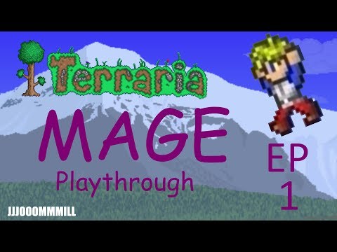 Terraria 1.3 - Expert Mage Playthrough Episode 1 - DEATH - jjjooommmill