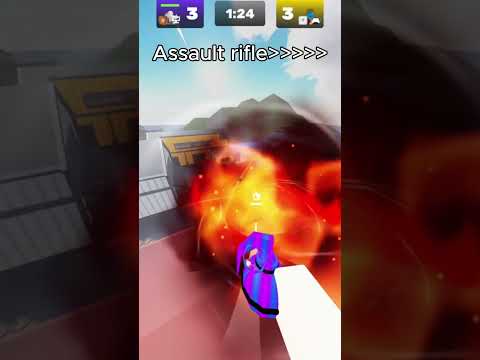 Assault Rifle + grenade jump combo #roblox #rivals #fyp #fpsgames