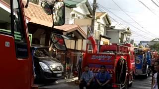 A big fire in Las Pinas 2 days before we left