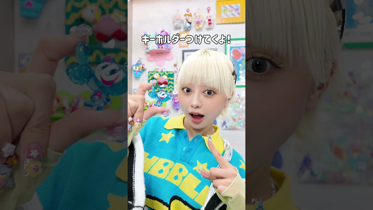 こんな爪、アリ？ナシ？😂可愛すぎて皆に真似っこして欲しい…💗#ネイル#エンジェルブルー#めじるしアクセサリー