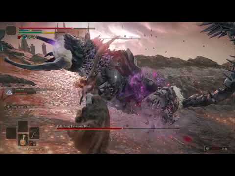 Elden Ring Full-Grown Fallingstar Beast melee!