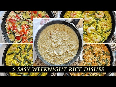 SHRIMP & ASPARAGUS RICE | a delicious Spanish rice cuisine