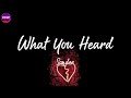 Sonder - What You Heard (Lyric Video)