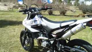 preview picture of video 'Yamaha WR 125X LeoVince exhaust sound HD'