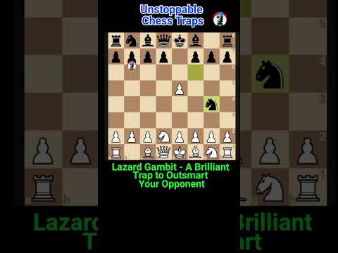 Lazard Gambit: Brilliant Chess trap #chess #chessgrandmaster