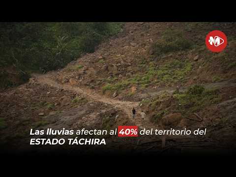 Las lluvias afectan al 40% del territorio del estado Táchira