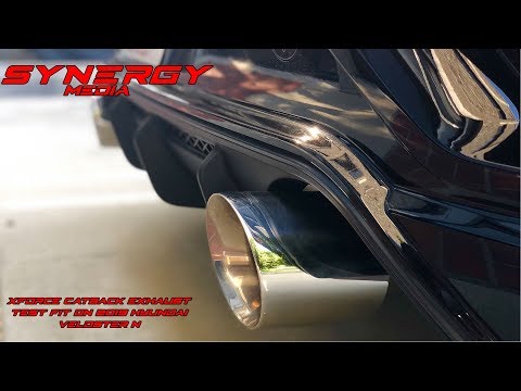 Xforce Catback Exhaust Test Fit on My Hyundai Veloster N