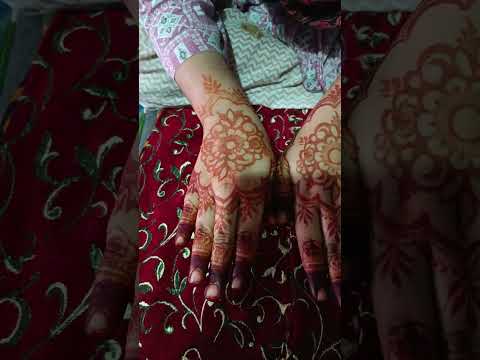 hands. mehandi design YouTube shorts artist Farhana. fatma