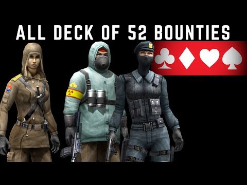 Mercenaries Playground of Destruction All Deck of 52 Bounties
