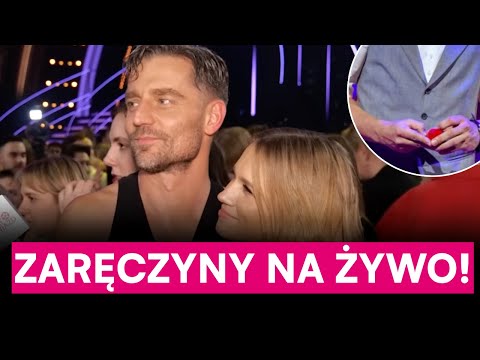 Rogacewicz uklęknął publicznie przed Kaczorowską - zaręczyny NA ŻYWO?!