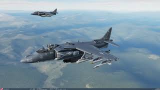 DCS AV-8B Harrier, Sky Warrior Campaign, Mission 10 "City Defense" full one take.