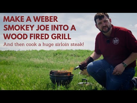 Make a Smokey Joe Into a Wood Fired Grill